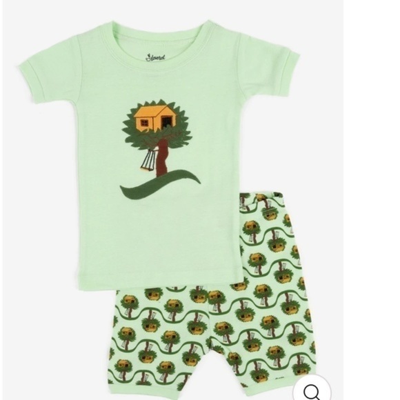 LEVERET Pajama Sets - Set of Two (Ballerina & Treehouse) - Picture 3 of 6